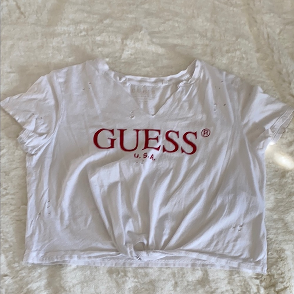 Guess top with holes